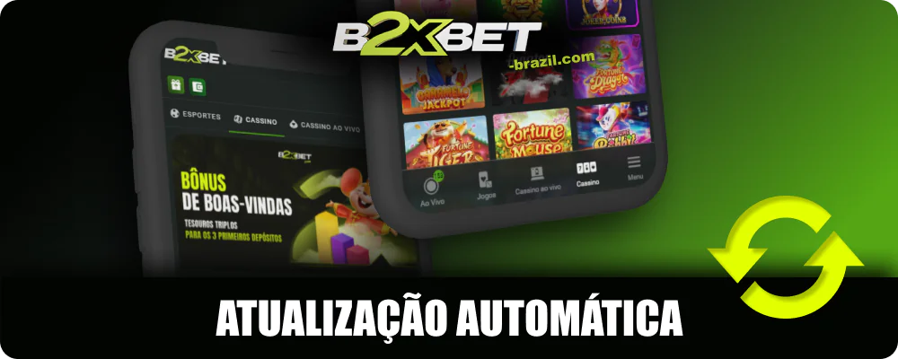 Atualização automática do aplicativo B2xbet