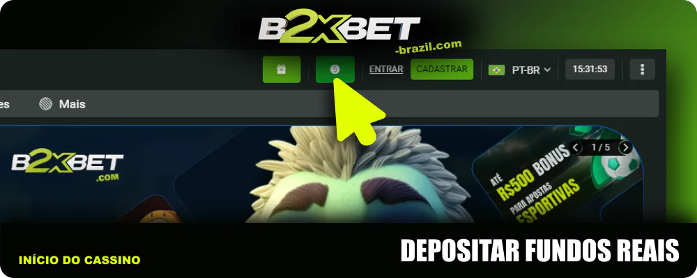 Financiar a sua conta B2xbet