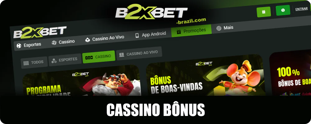 Bônus de cassino B2xbet no Brasil