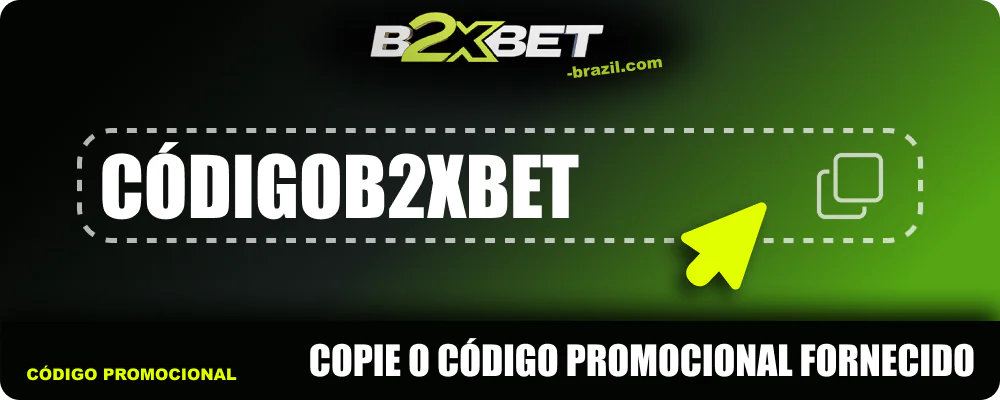 Copie o código promocional B2xbet