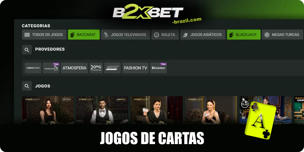 B2XBET Jogos de cartas