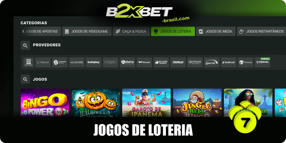 B2XBET Jogos de loteria