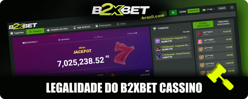 Cassino B2XBET legal no Brasil