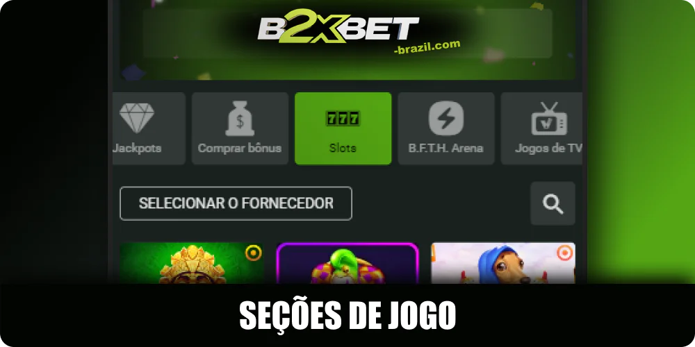 Catálogo de jogos de cassino móvel B2xbet