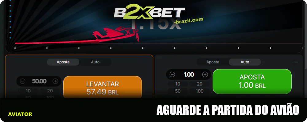 Aguardar a partida do avião no B2xbet Aviator