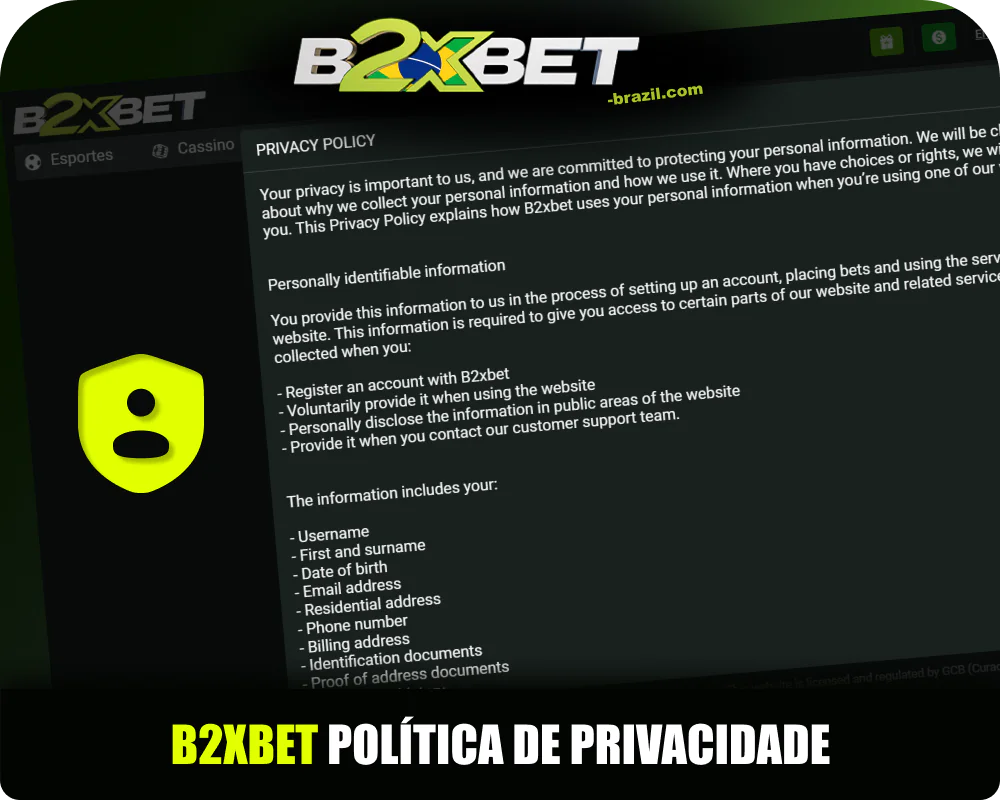 Política de Privacidade da B2xbet