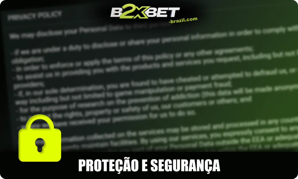 B2xbet Brasil proteção e segurança dos dados dos utilizadores