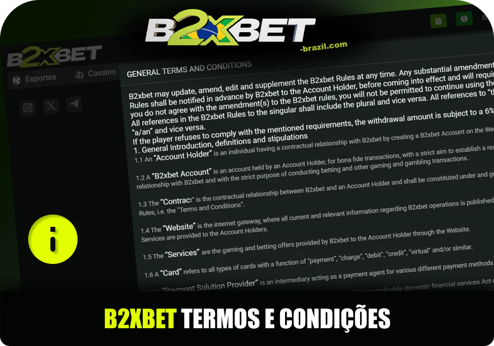 Termos e Condições da B2xbet Brasil