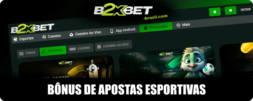 Bônus para apostas esportivas na B2xbet